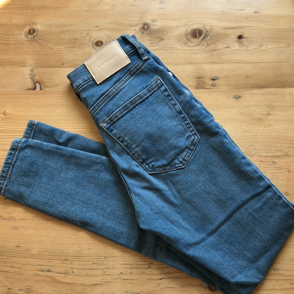 Everlane Vintage Blue The High Rise Skinny Jean 23 Regular Like New